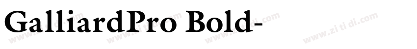 GalliardPro Bold字体转换